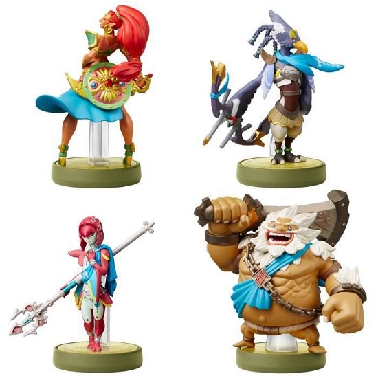 Nintendo Amiibo Character 4 Pack - Urbosa, Revali, Mipha & Daruk (Breath Of The Wild Collection)