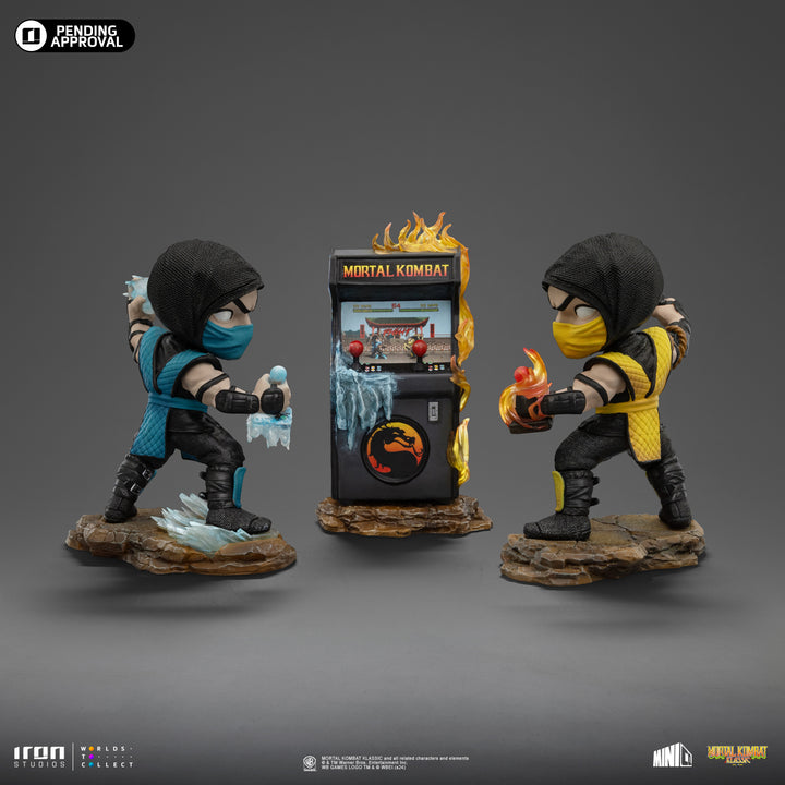 Iron Studios Mortal Kombat Scorpion vs Subzero MiniCo Arcade Set