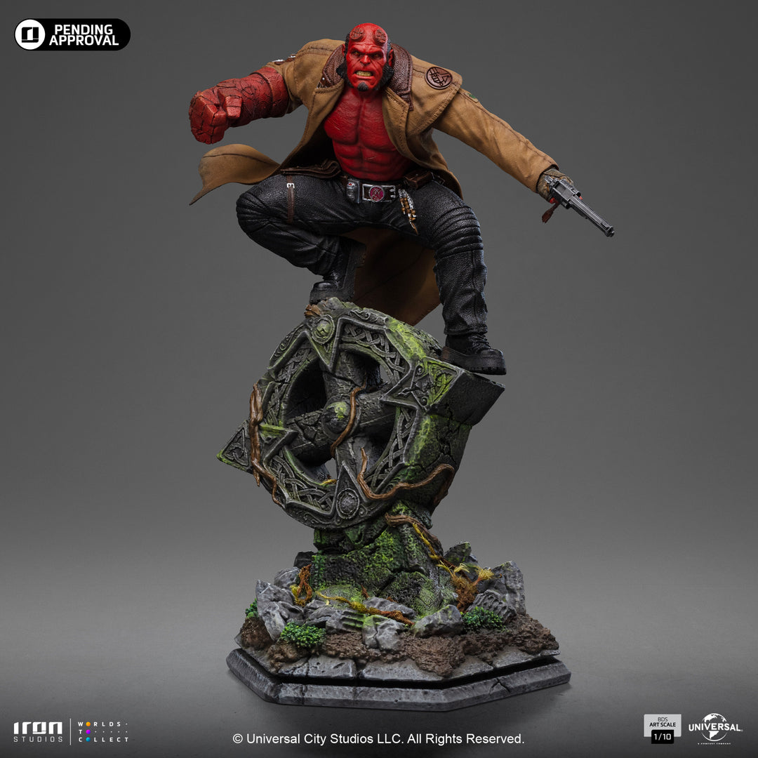 Iron Studios Hellboy II: The Golden Army Battle Diorama Series Hellboy 1/10 Art Scale Limited Edition Statue