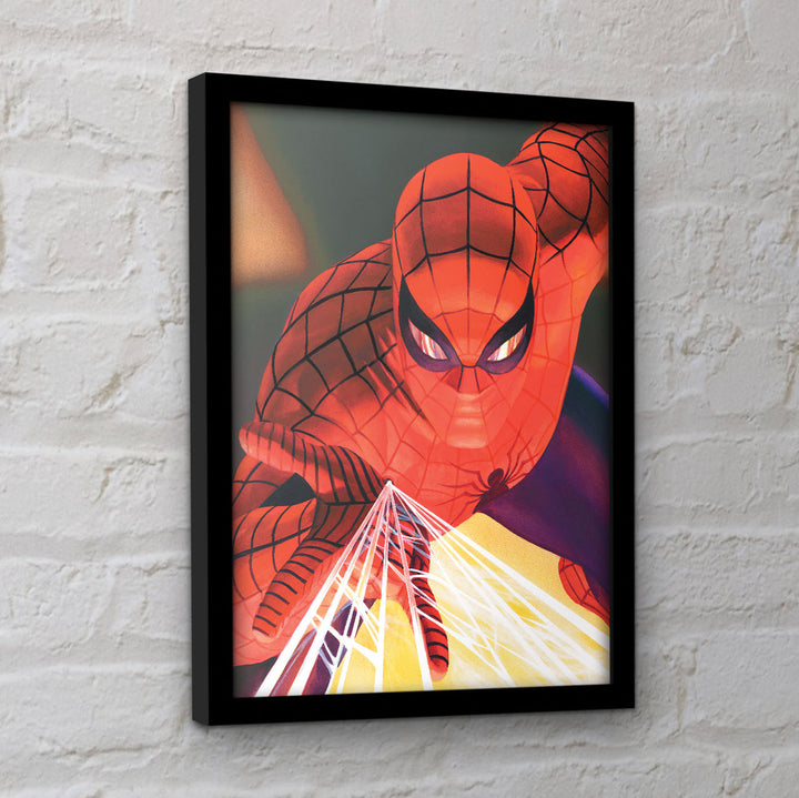 Marvel Comics Spider-Man (Web Shooting) Framed Collector Print - 30 x 40 cm