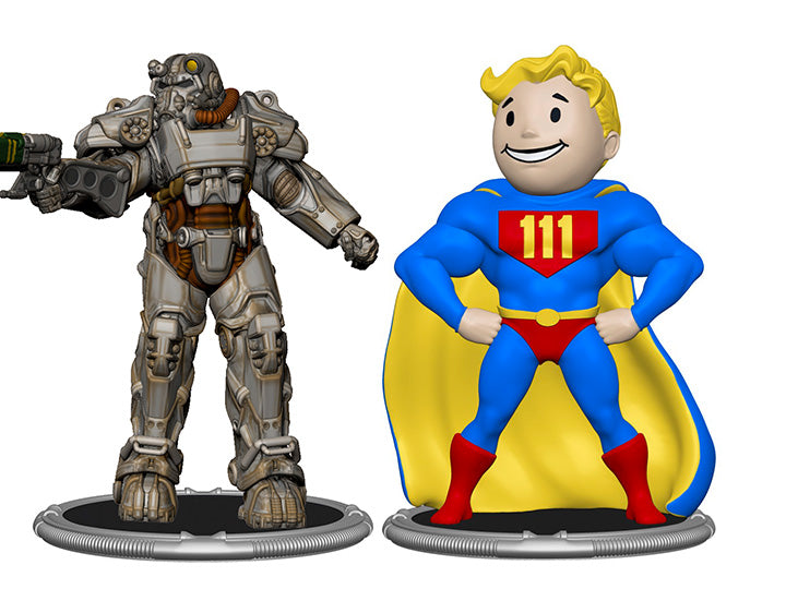 Fallout T-60 & Vault Boy (Power) Mini Figure Set