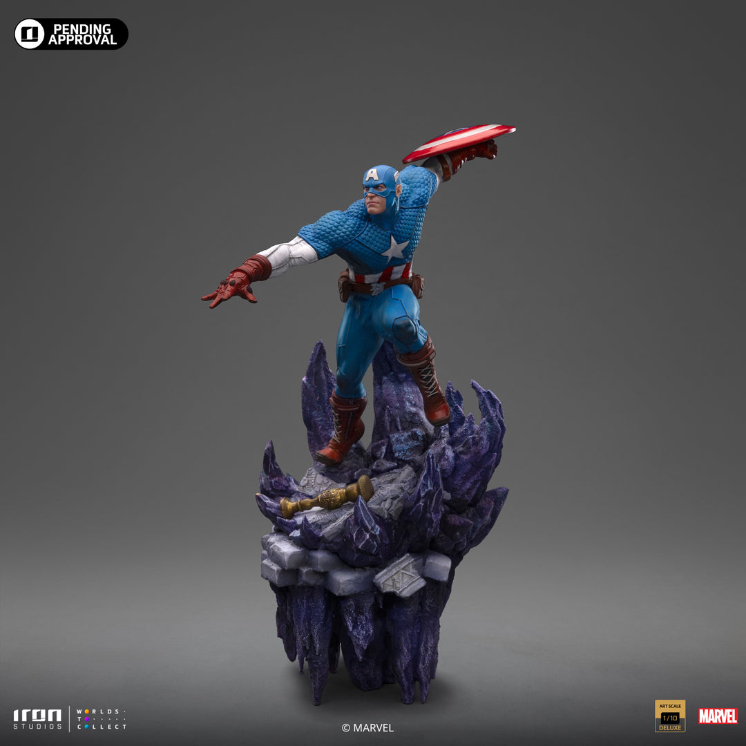 Iron Studios The Infinity Gauntlet Battle Diorama Series Captain America Deluxe 1/10 Art Scale Limited Edition Statue