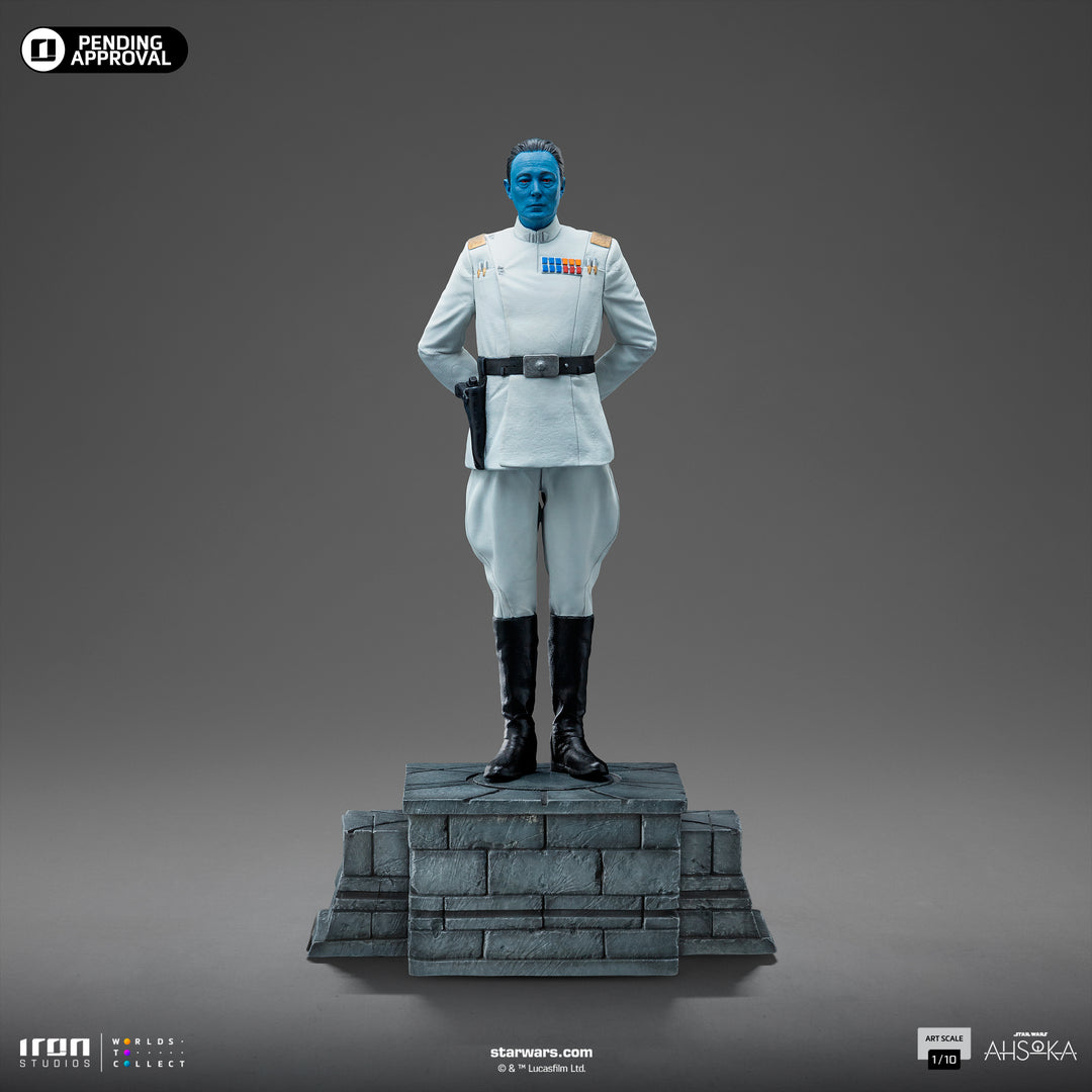 Iron Studios Star Wars Ahsoka Grand Admiral Thrawn 1/10 Art Scale Limited Edition Statue