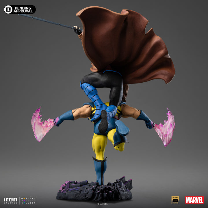 Iron Studios Marvel X-Men '97 Gambit and Wolverine 1/10 Deluxe Art Scale Limited Edition Statue