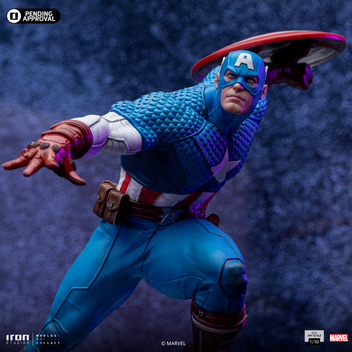 Iron Studios The Infinity Gauntlet Battle Diorama Series Captain America 1/10 Art Scale Limited Edition Statue
