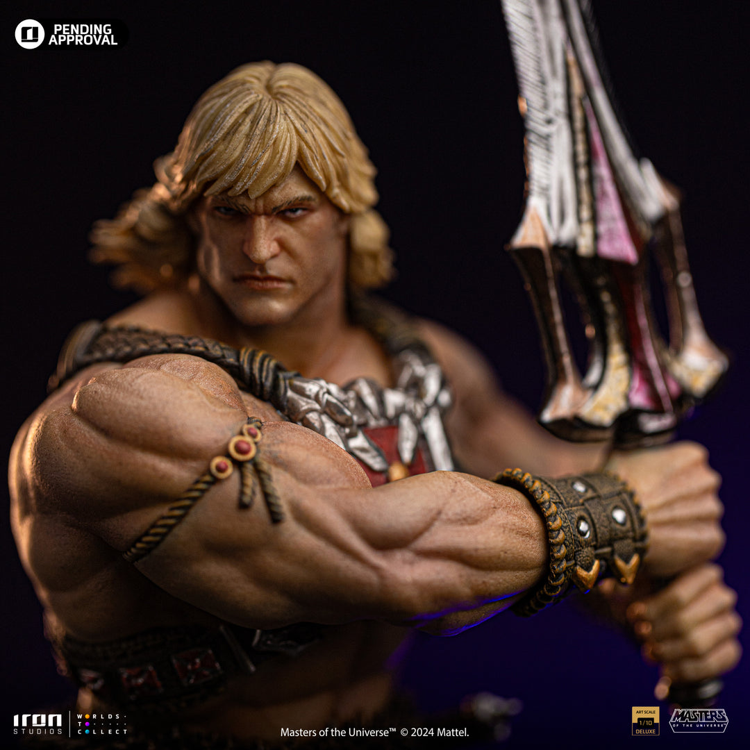 Iron Studios Masters of the Universe He-Man Unleashed 1/10 Deluxe Art Scale Limited Edition Statue