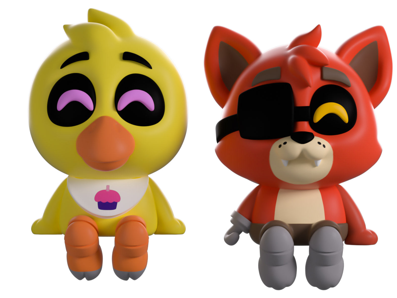 Youtooz Five Nights at Freddy's Chica & Foxy Monitor Buddiez Figures