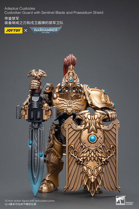 Warhammer 40K 1/18 Scale Adeptus Custodes Custodian Guard with Sentinel Blade and Praesidium Shield