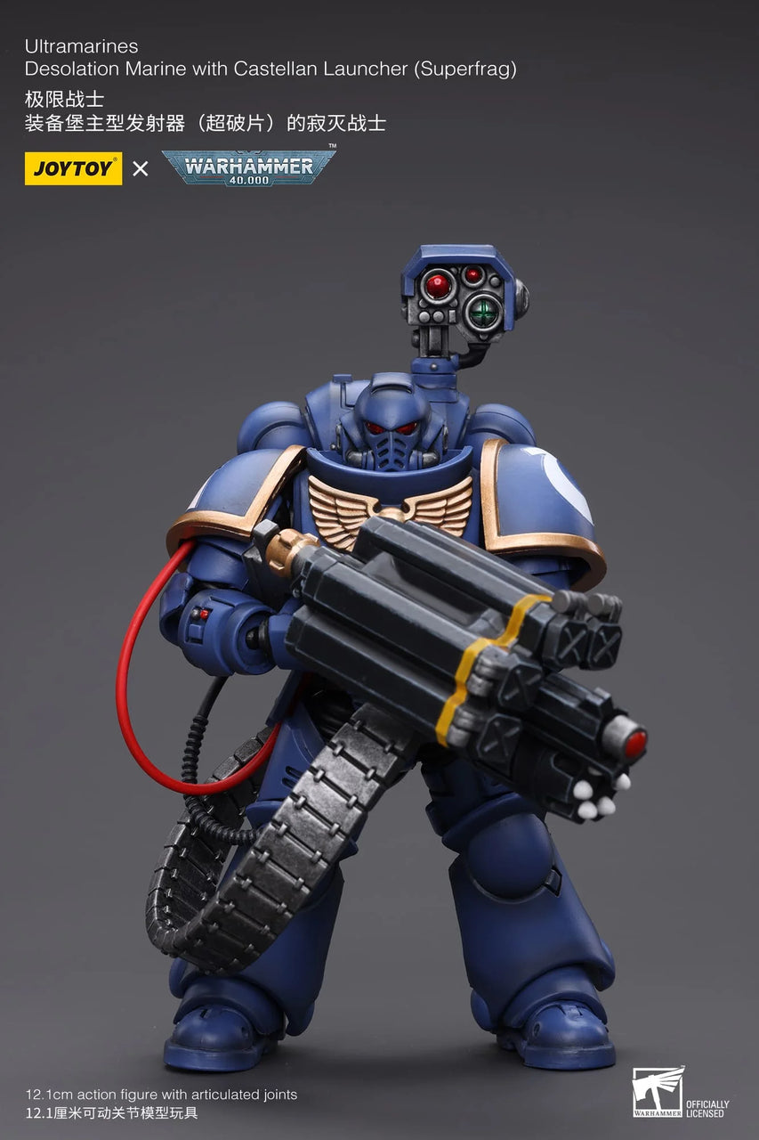 Warhammer 40K 1/18 Scale Ultramarines Desolation Marine with Castellan Launcher (Superkrak)