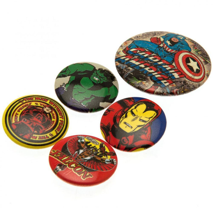 Marvel Comics Button Badge Set