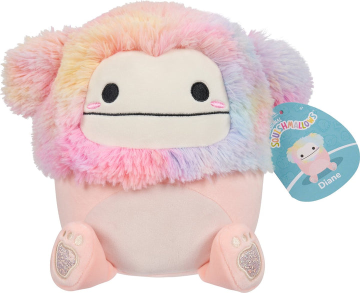 Squishmallows 7.5'' Peach Bigfoot With Rainbow Hair Plush