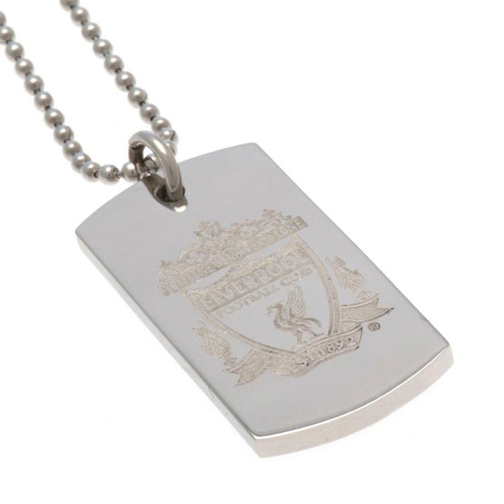 Liverpool FC Engraved Dog Tag & Chain