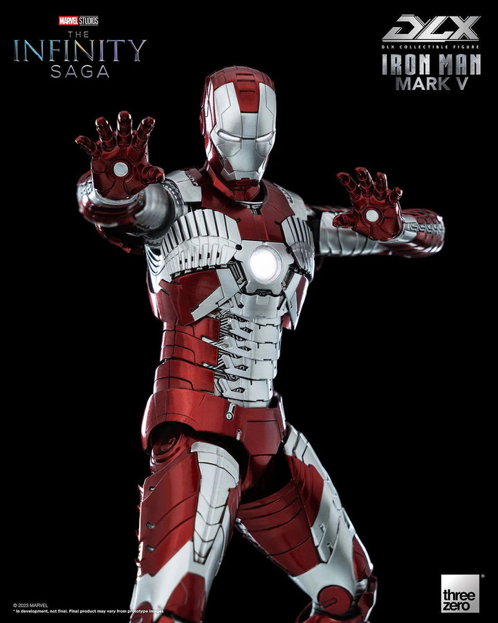 Avengers The Infinity Saga Threezero DLX Iron Man Mark V 1/12 Scale Figure - Infinity Collectables  - #tag1#