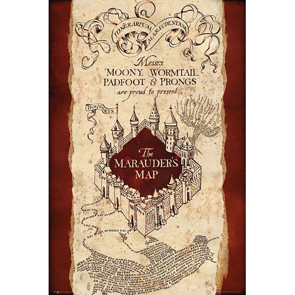 Harry Potter Poster Marauders Map