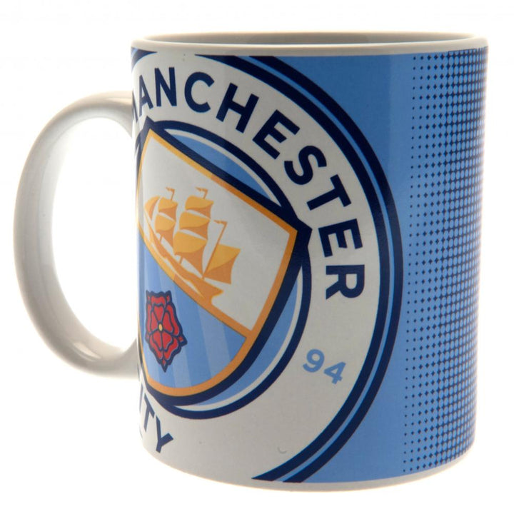 Manchester City FC Halftone Mug