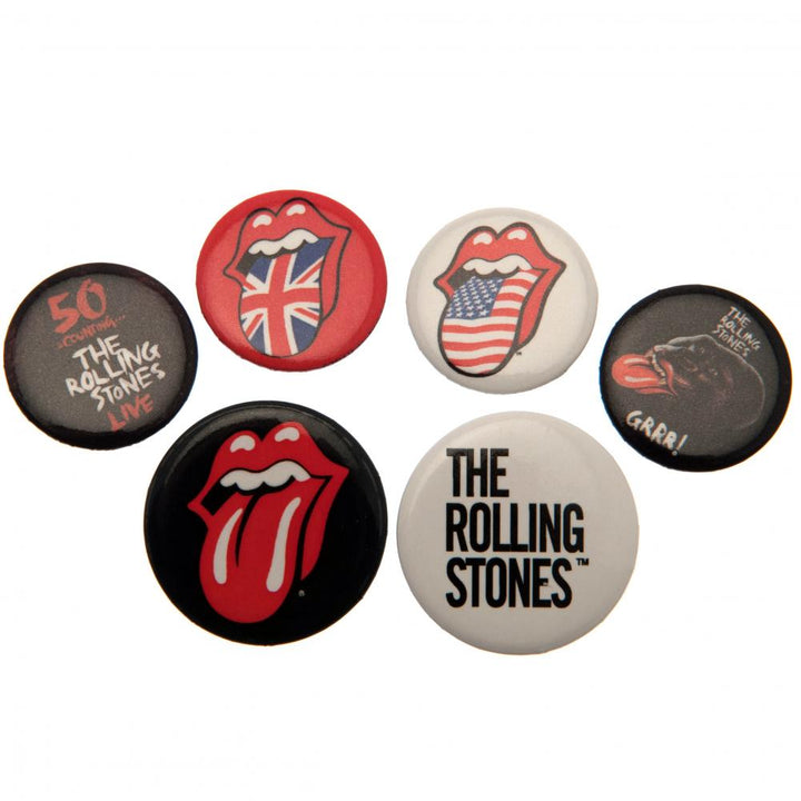 The Rolling Stones Button Badge Set