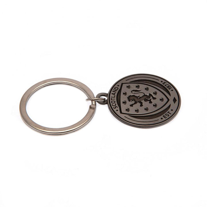 Scottish FA Antique Silver Crest Keyring