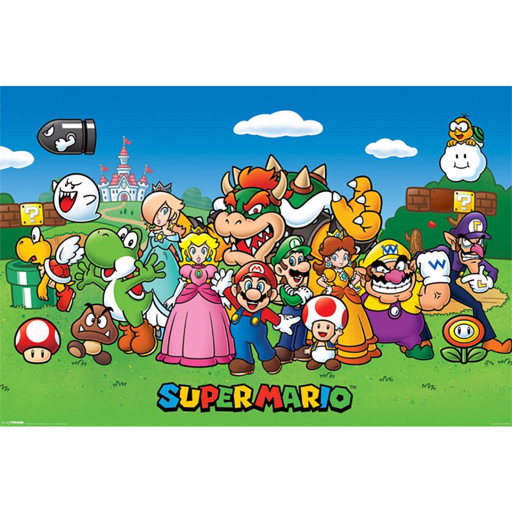 Super Mario Poster Characters