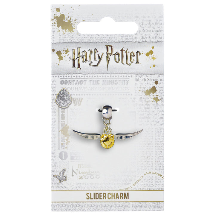 Harry Potter Silver Plated Charm Golden Snitch