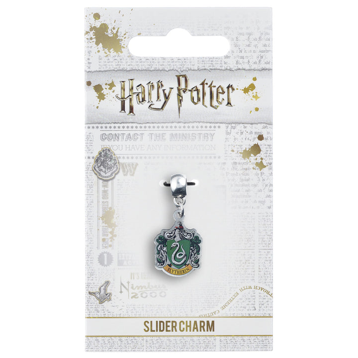 Harry Potter Silver Plated Charm Slytherin