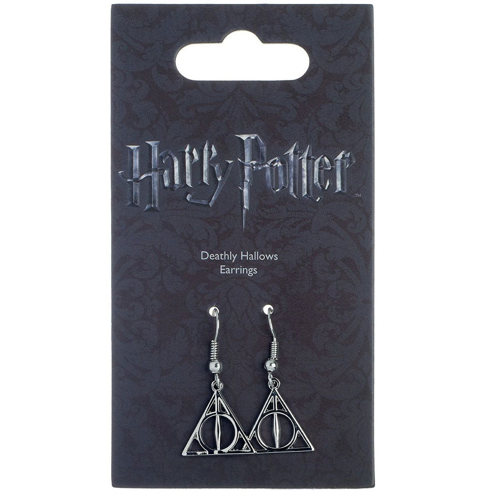 Harry Potter Silver Plated Earrings Deathly Hallows