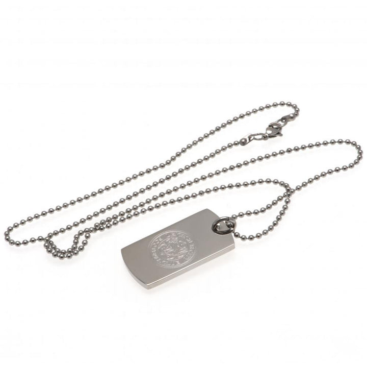 Leicester City FC Engraved Dog Tag & Chain