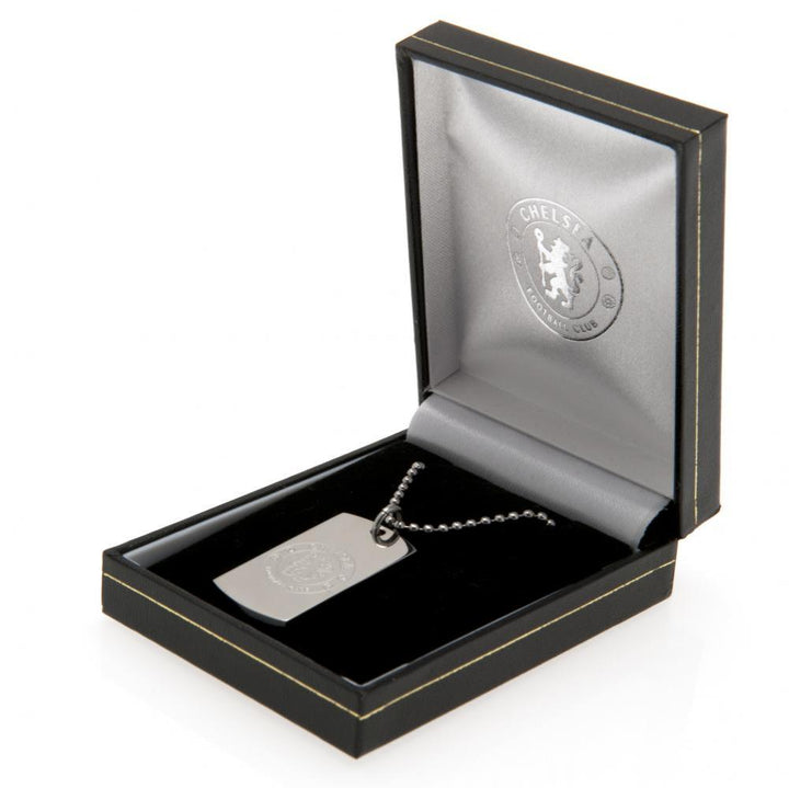 Chelsea FC Engraved Dog Tag & Chain