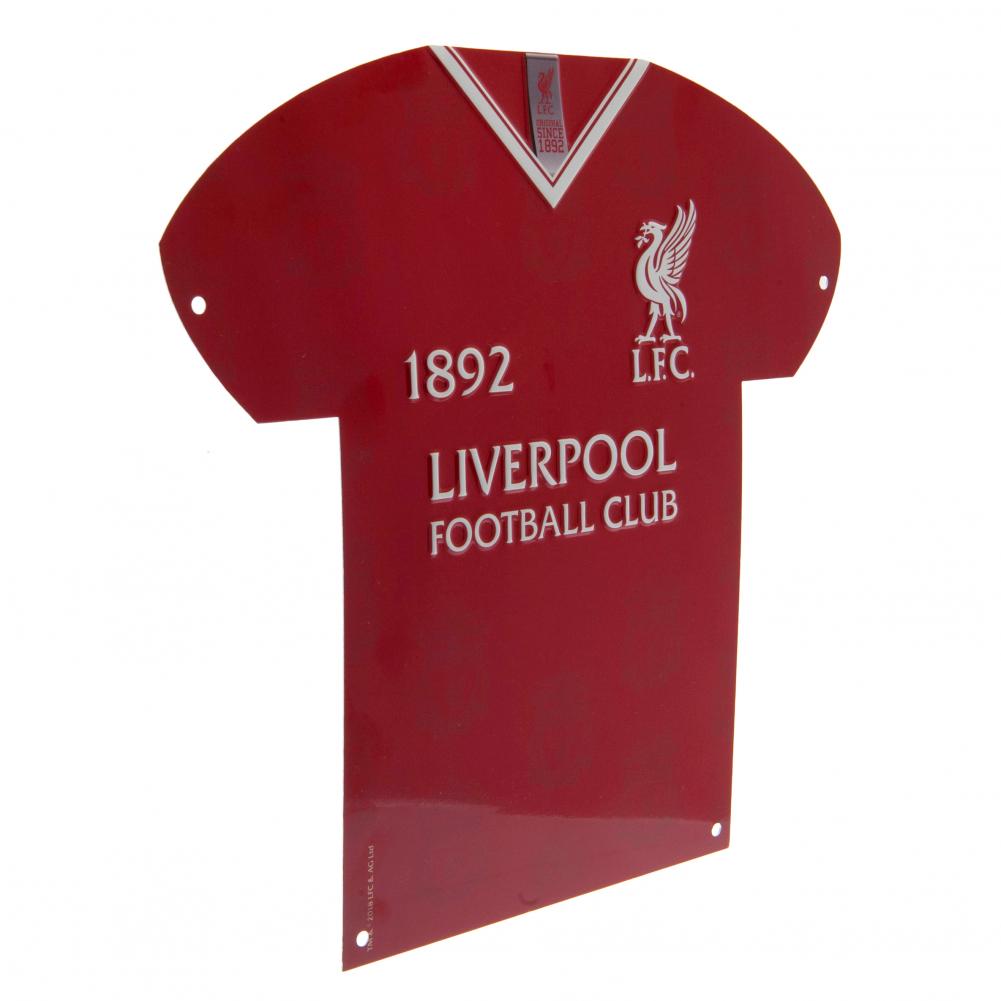 Liverpool FC Metal Shirt Sign