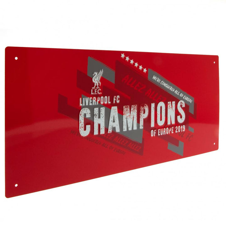 Liverpool FC Champions Of Europe Street Sign