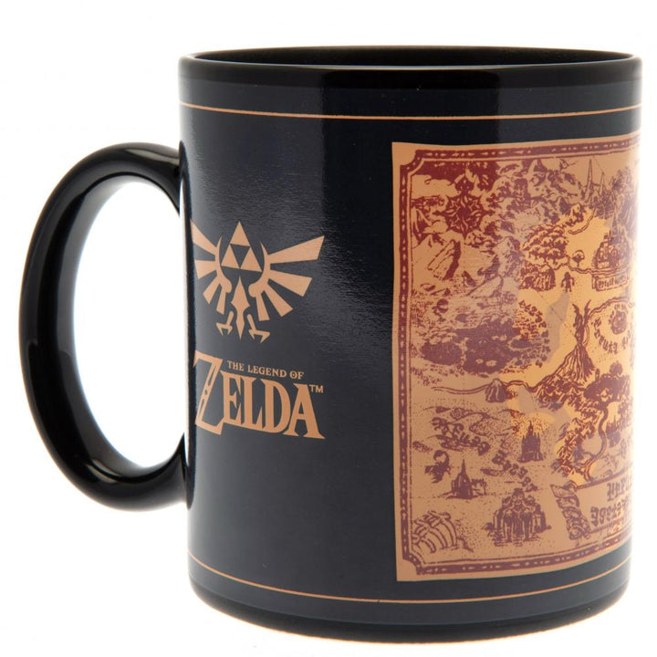 The Legend Of Zelda Heat Changing Mug Map