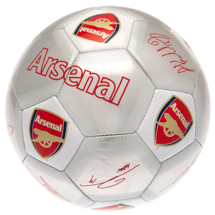 Official Arsenal FC Signature Silver Football