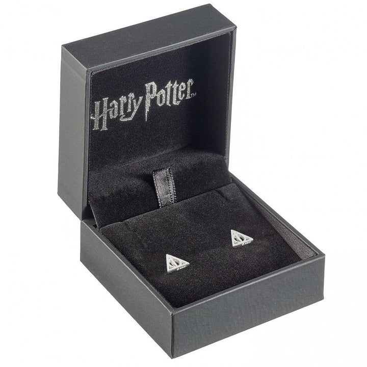 Harry Potter Sterling Silver Earrings Deathly Hallows