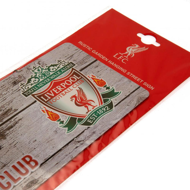 Liverpool FC Rustic Garden Sign