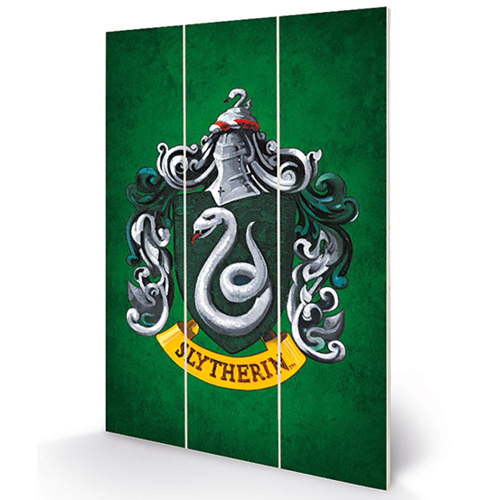 Harry Potter Wood Print Slytherin