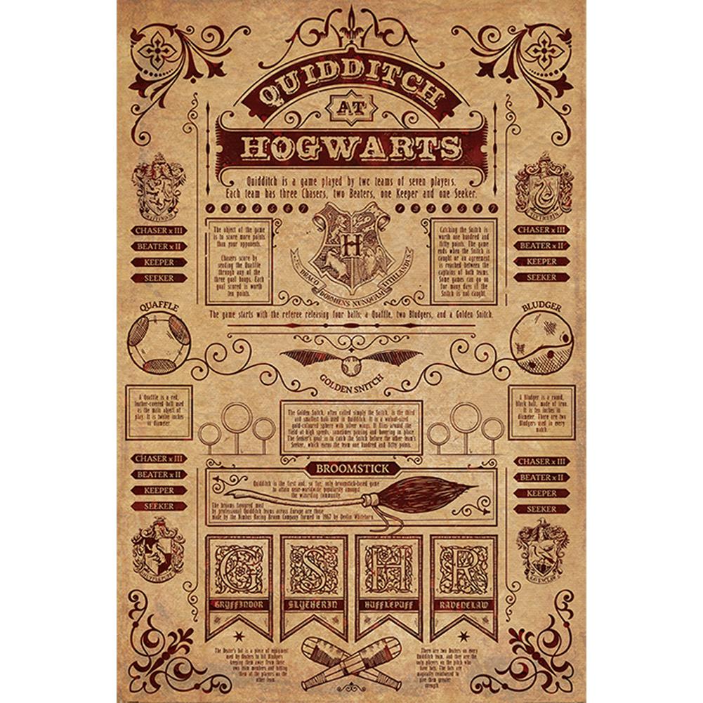 Harry Potter Poster Hogwarts Quidditch