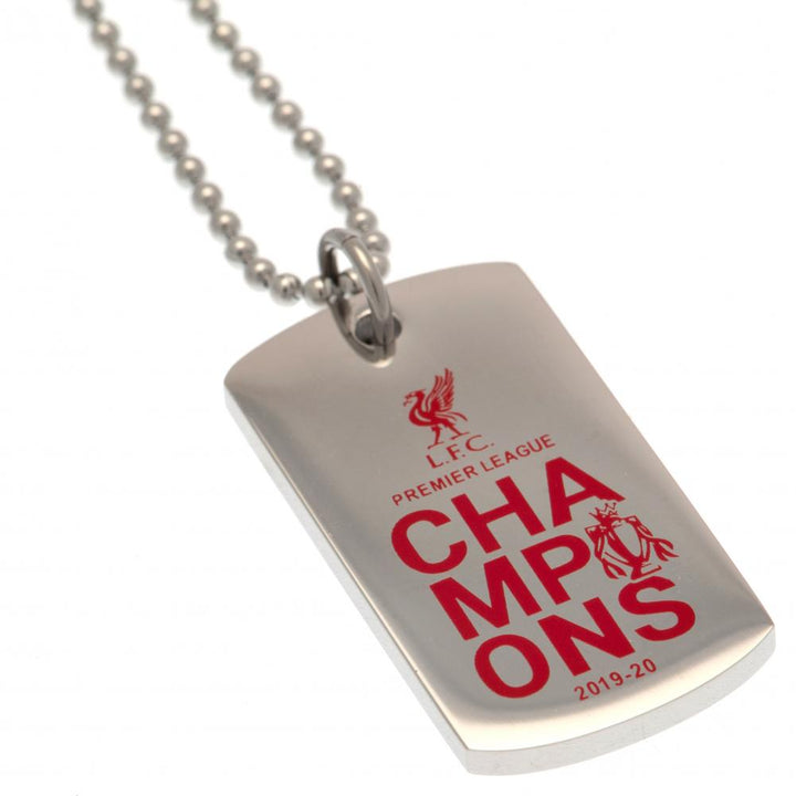 Liverpool FC Premier League Champions Colour Crest Dog Tag