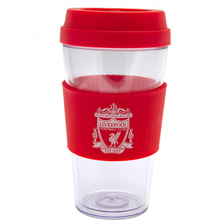 Liverpool FC Crest Silicone Grip Travel Mug