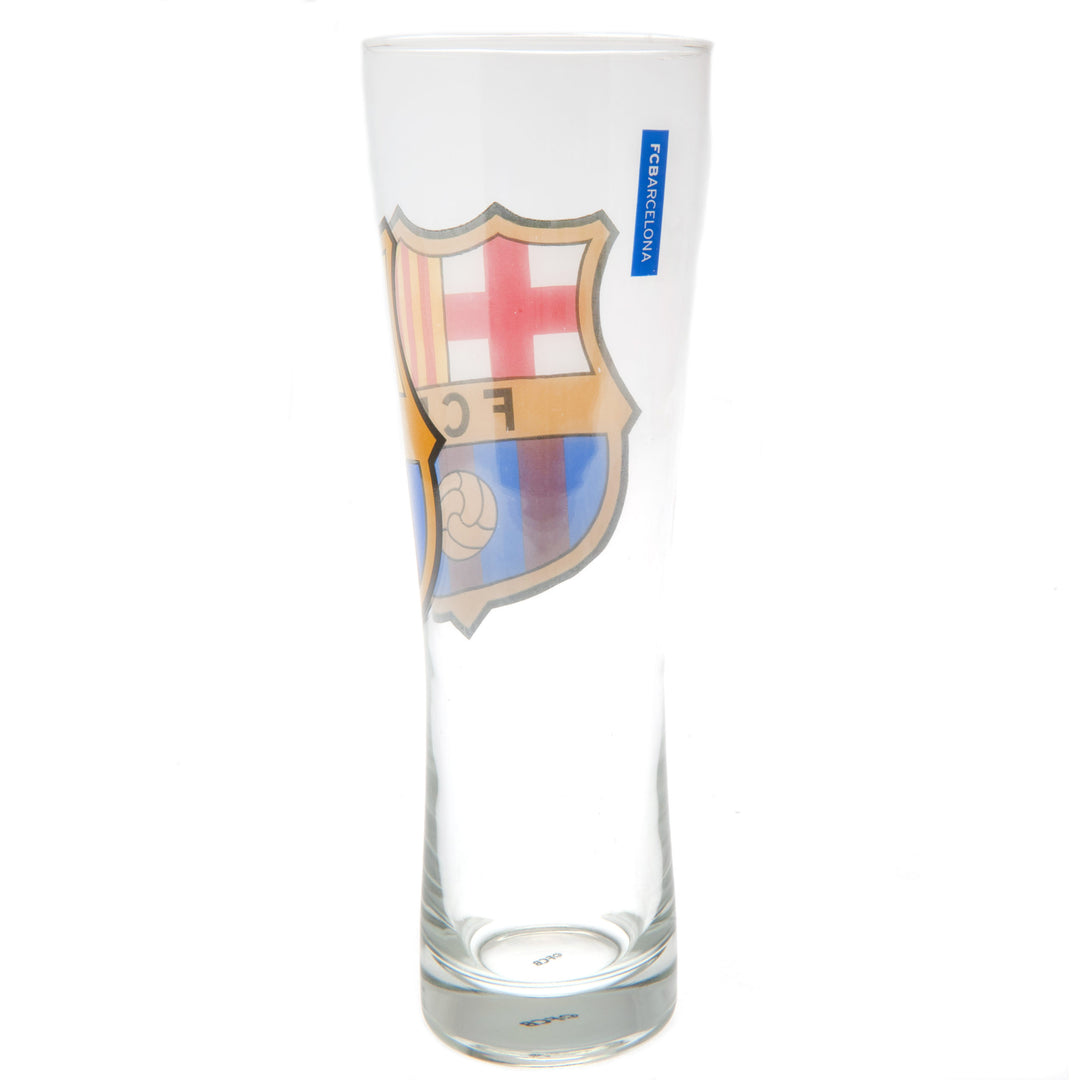 FC Barcelona Colour Crest Tall Beer Glass