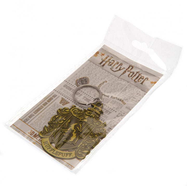 Harry Potter Debossed Metal Keyring Hufflepuff