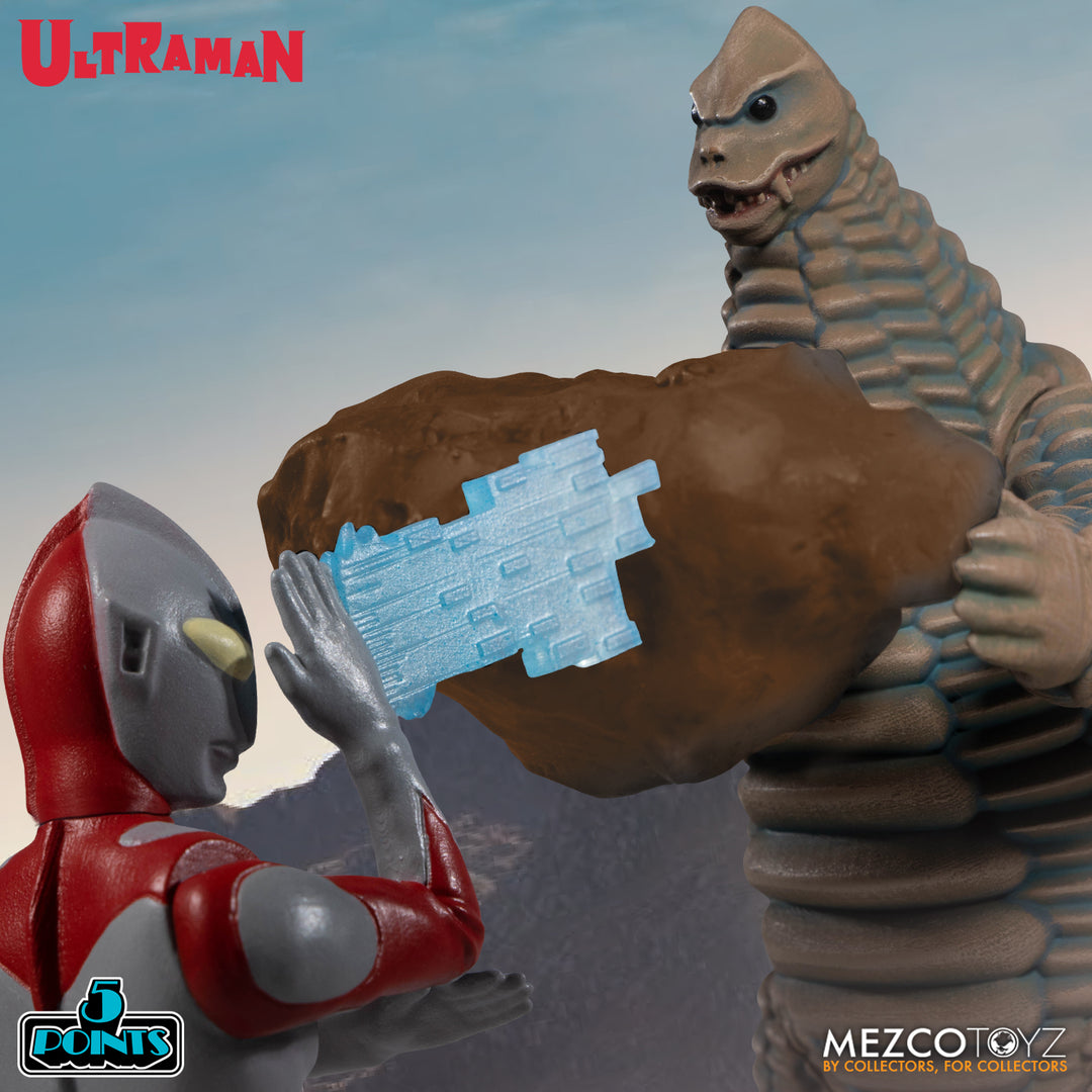 Mezco Ultraman And Red King 5 Points 2 Figures Boxed Set