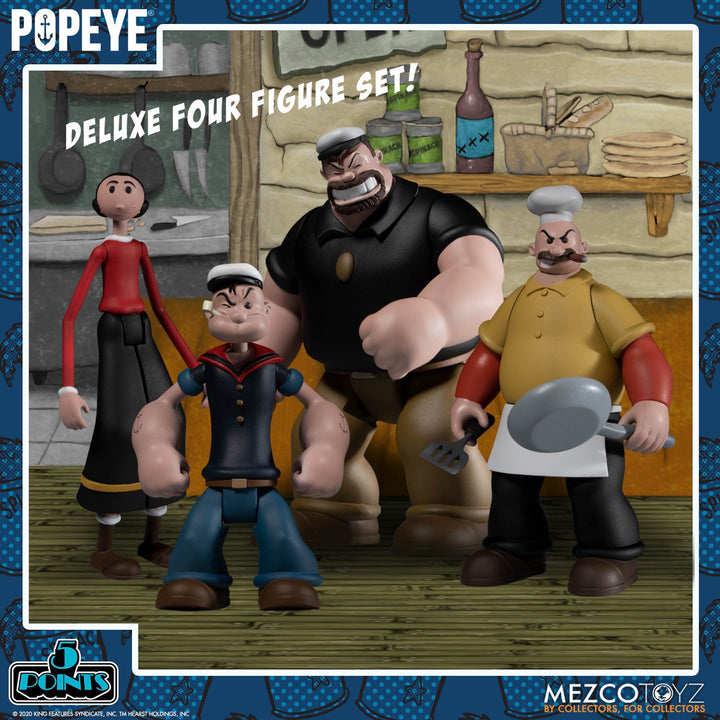 Popeye 5 Points 4 Figures Box Set