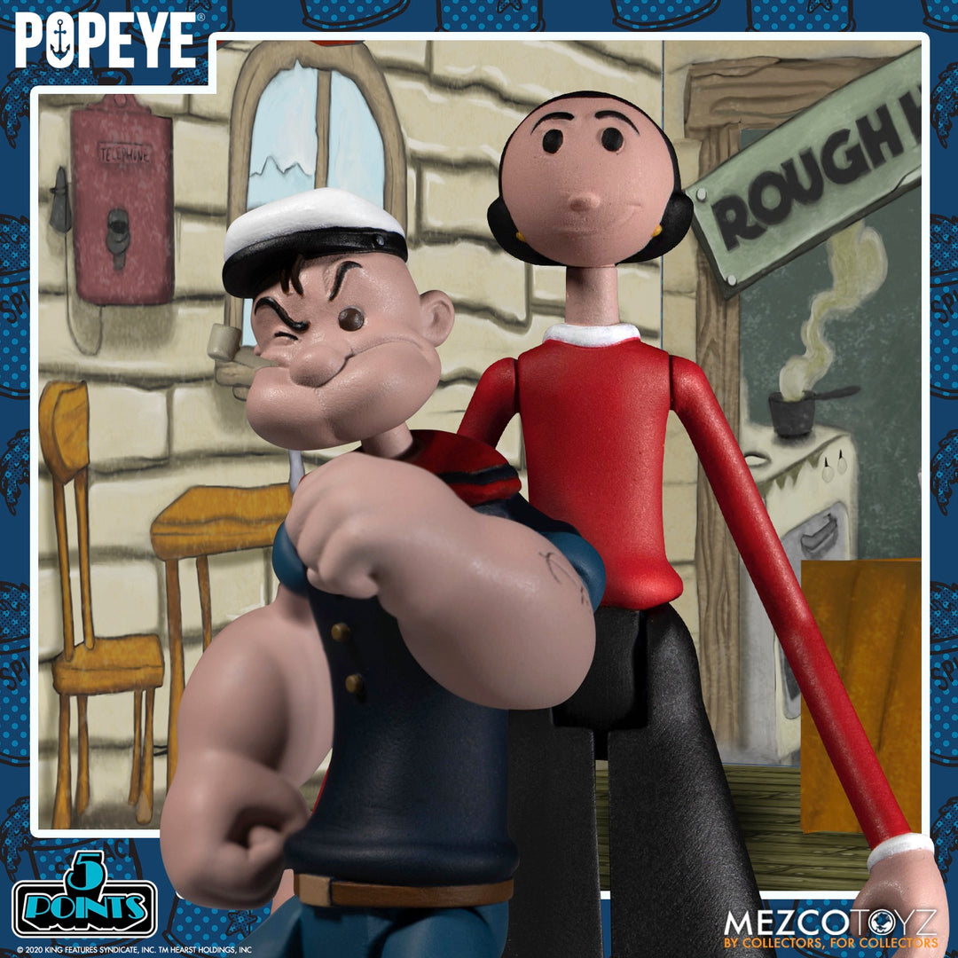 Popeye 5 Points 4 Figures Box Set