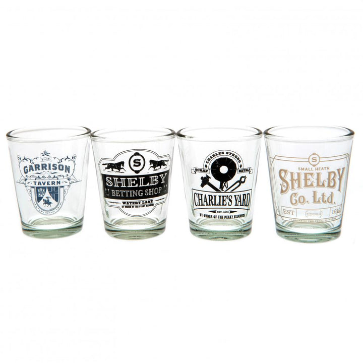 Peaky Blinders 4pk Shot Glass Set