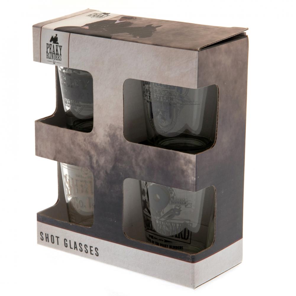 Peaky Blinders 4pk Shot Glass Set