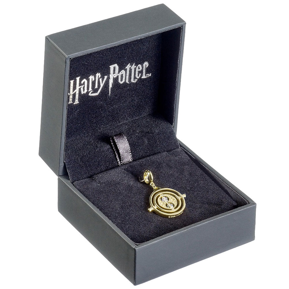 Harry Potter Gold Plated Crystal Charm Time Turner