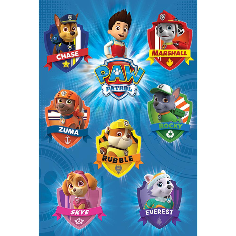 Paw Patrol Poster Crests