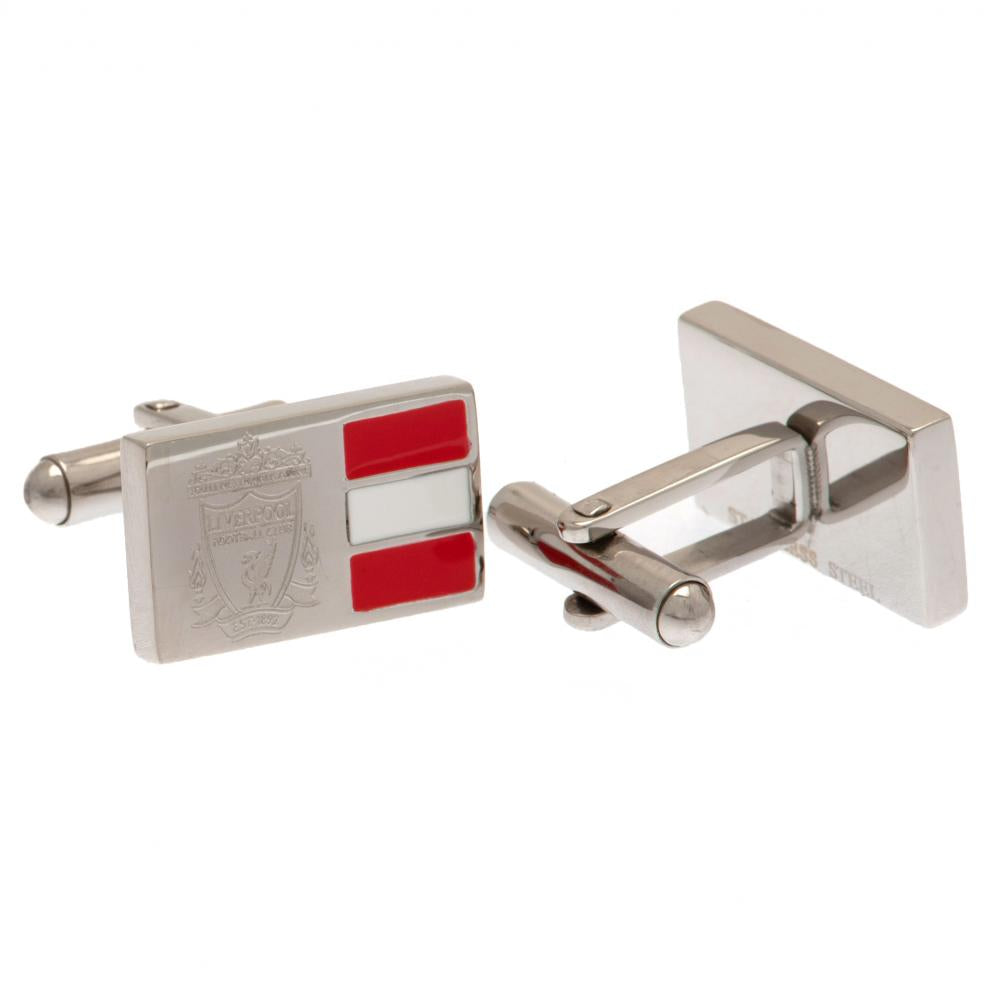 Liverpool FC Stainless Steel Stripe Cufflinks