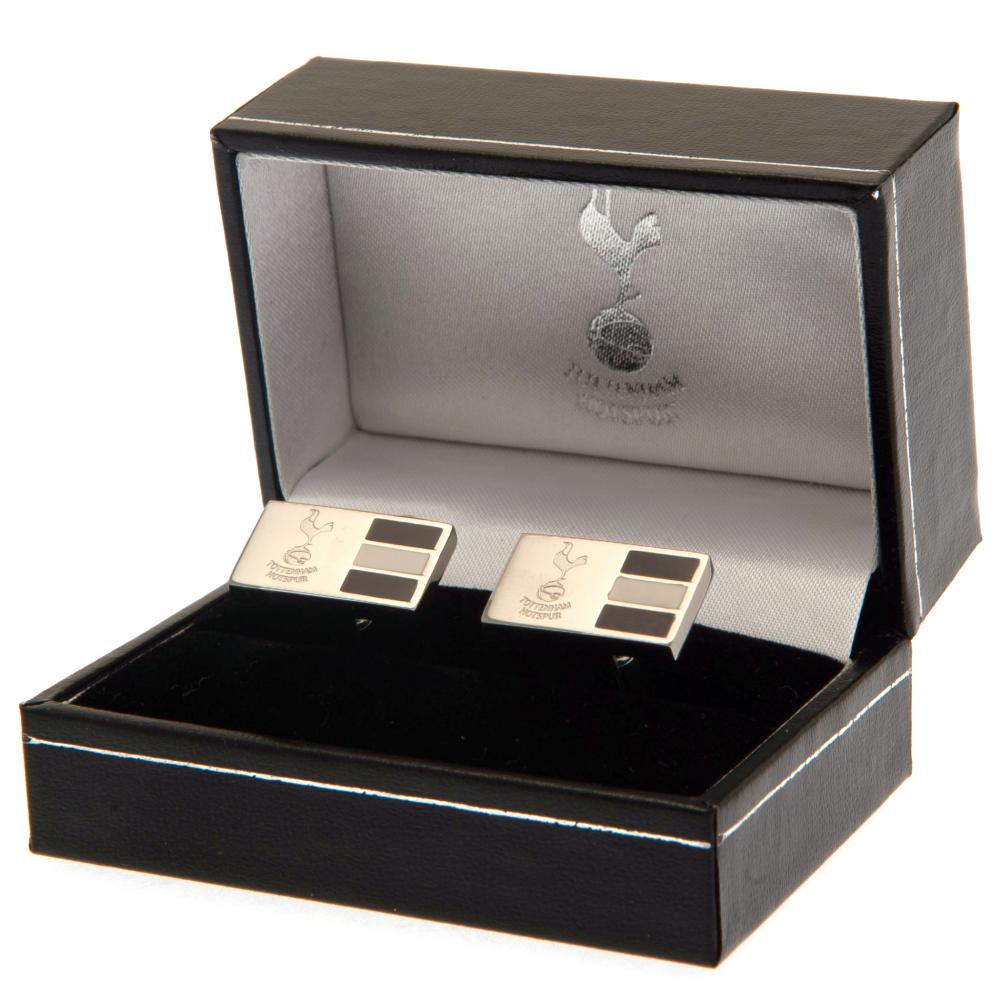 Tottenham Hotspur FC Stainless Steel Stripe Cufflinks