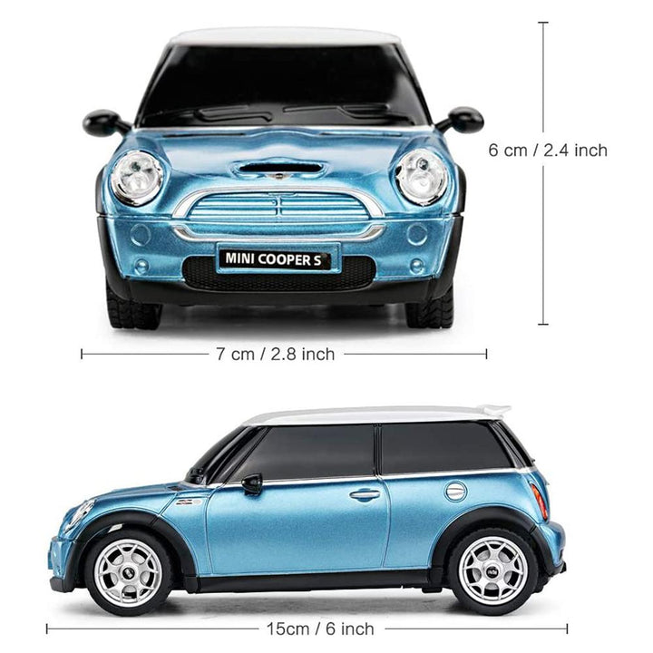 Mini Cooper S Radio Controlled Car 1:24 Scale Blue