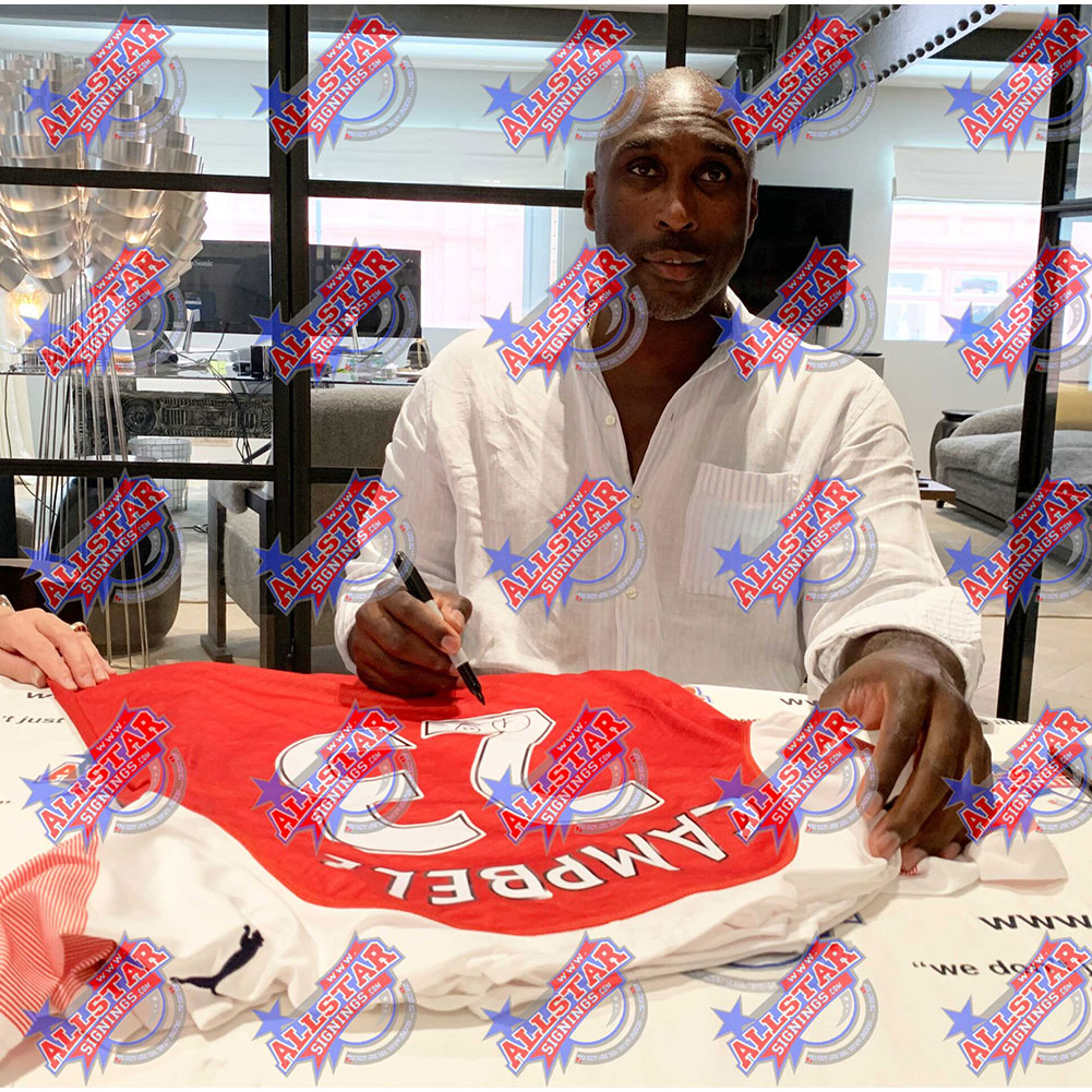 Arsenal FC Sol Campbell Signed Shirt (Framed)